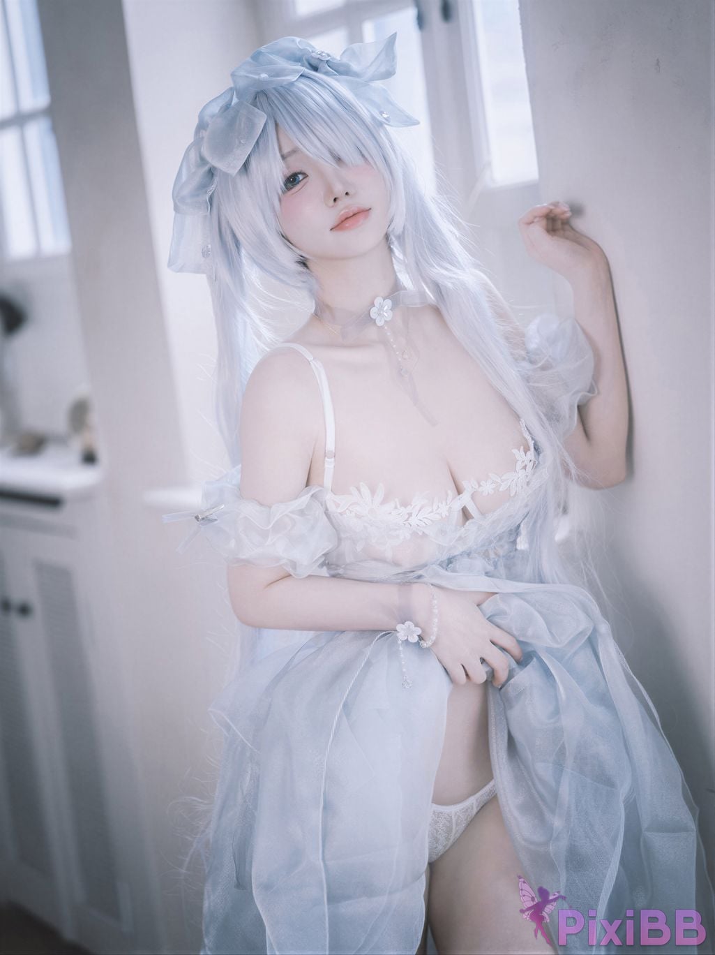AI Enhanced DJAWA Photo Son Ye Eun Nikke Cinderella Glass Princess PixiBB.COM 091