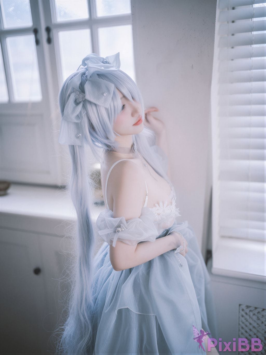 AI Enhanced DJAWA Photo Son Ye Eun Nikke Cinderella Glass Princess PixiBB.COM 094