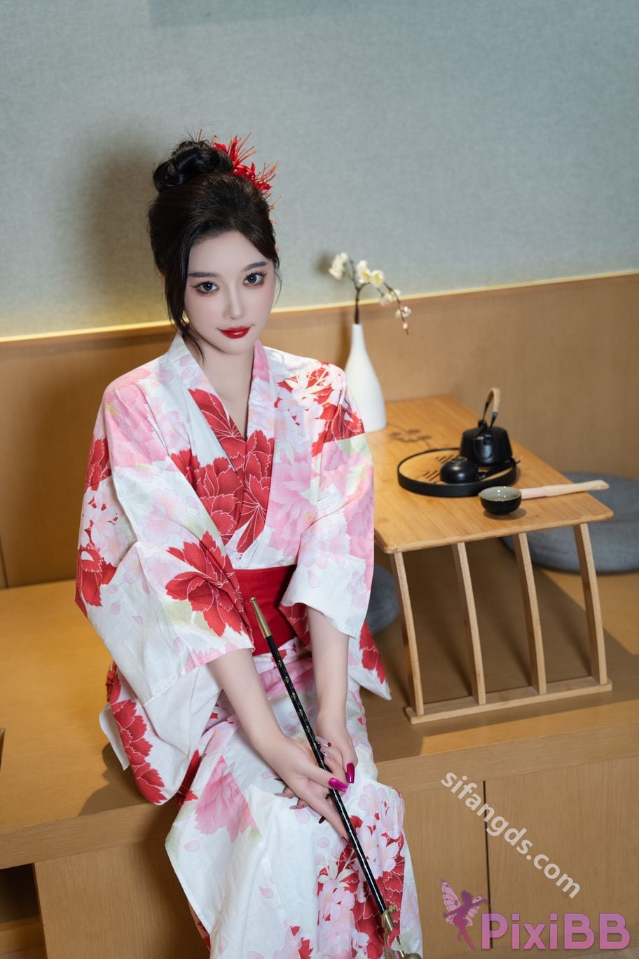 Built in no watermark Yang Chenchen Japanese style kimono Sexy and PixiBB.COM 011