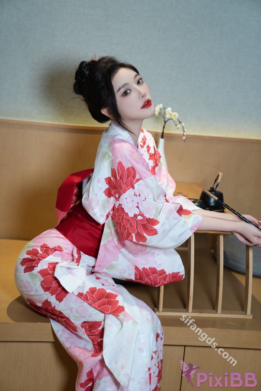 Built in no watermark Yang Chenchen Japanese style kimono Sexy and PixiBB.COM 014
