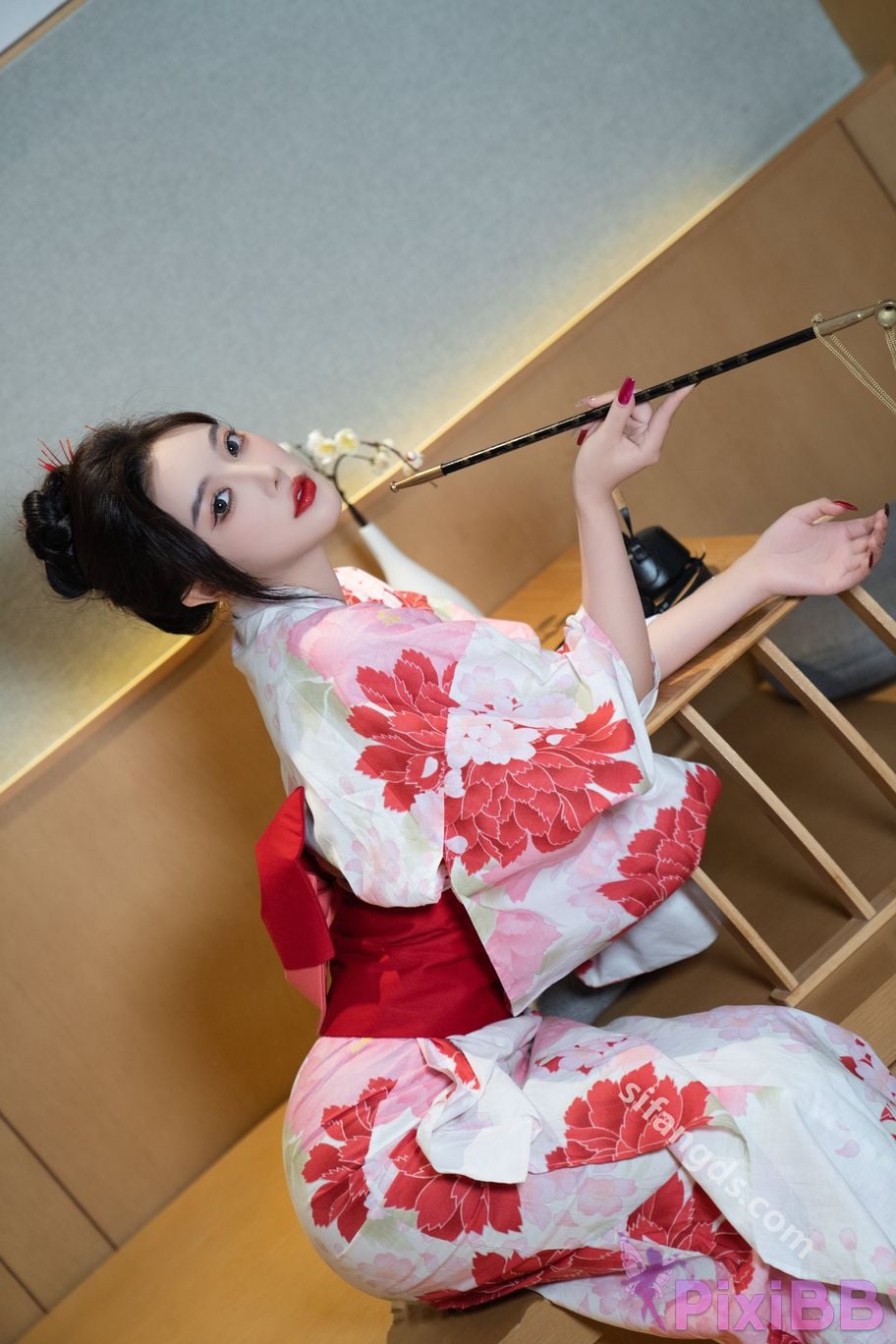 Built in no watermark Yang Chenchen Japanese style kimono Sexy and PixiBB.COM 016