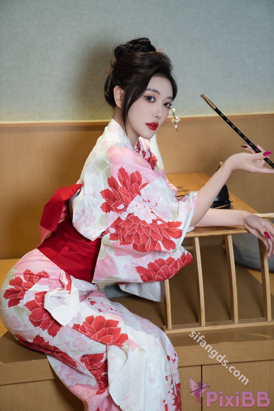 Built in no watermark Yang Chenchen Japanese style kimono Sexy and PixiBB.COM 020