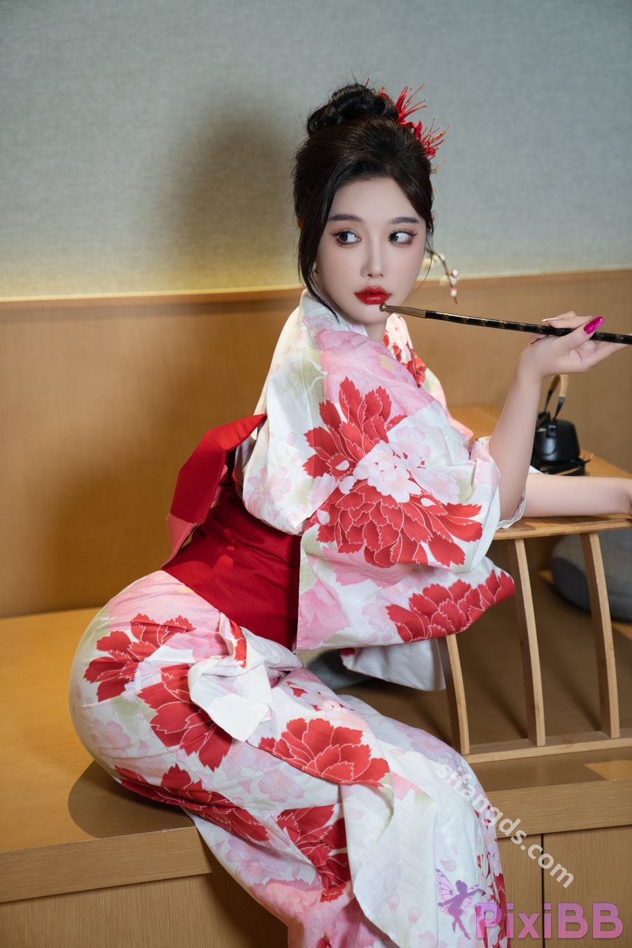 Built in no watermark Yang Chenchen Japanese style kimono Sexy and PixiBB.COM 021