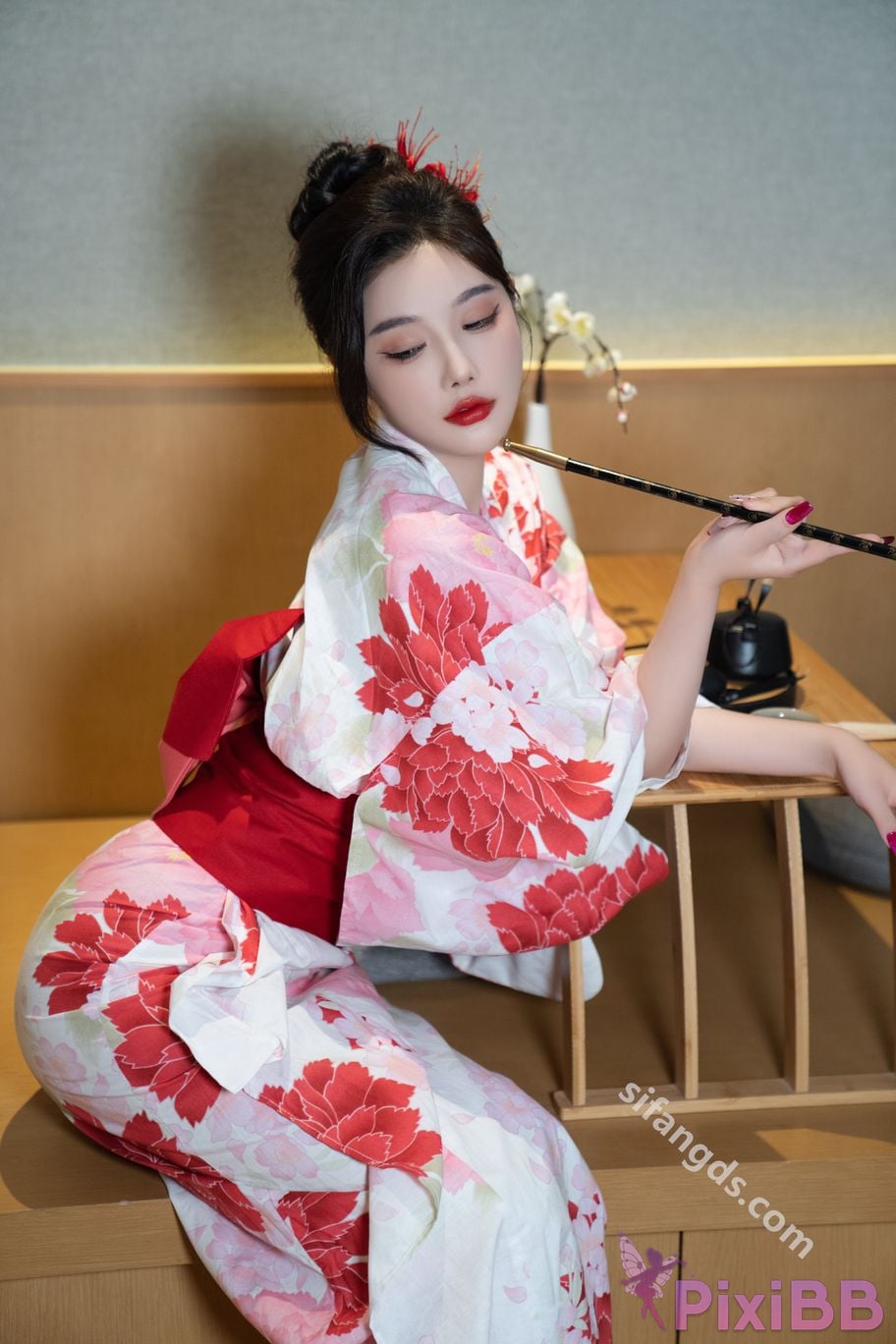 Built in no watermark Yang Chenchen Japanese style kimono Sexy and PixiBB.COM 022