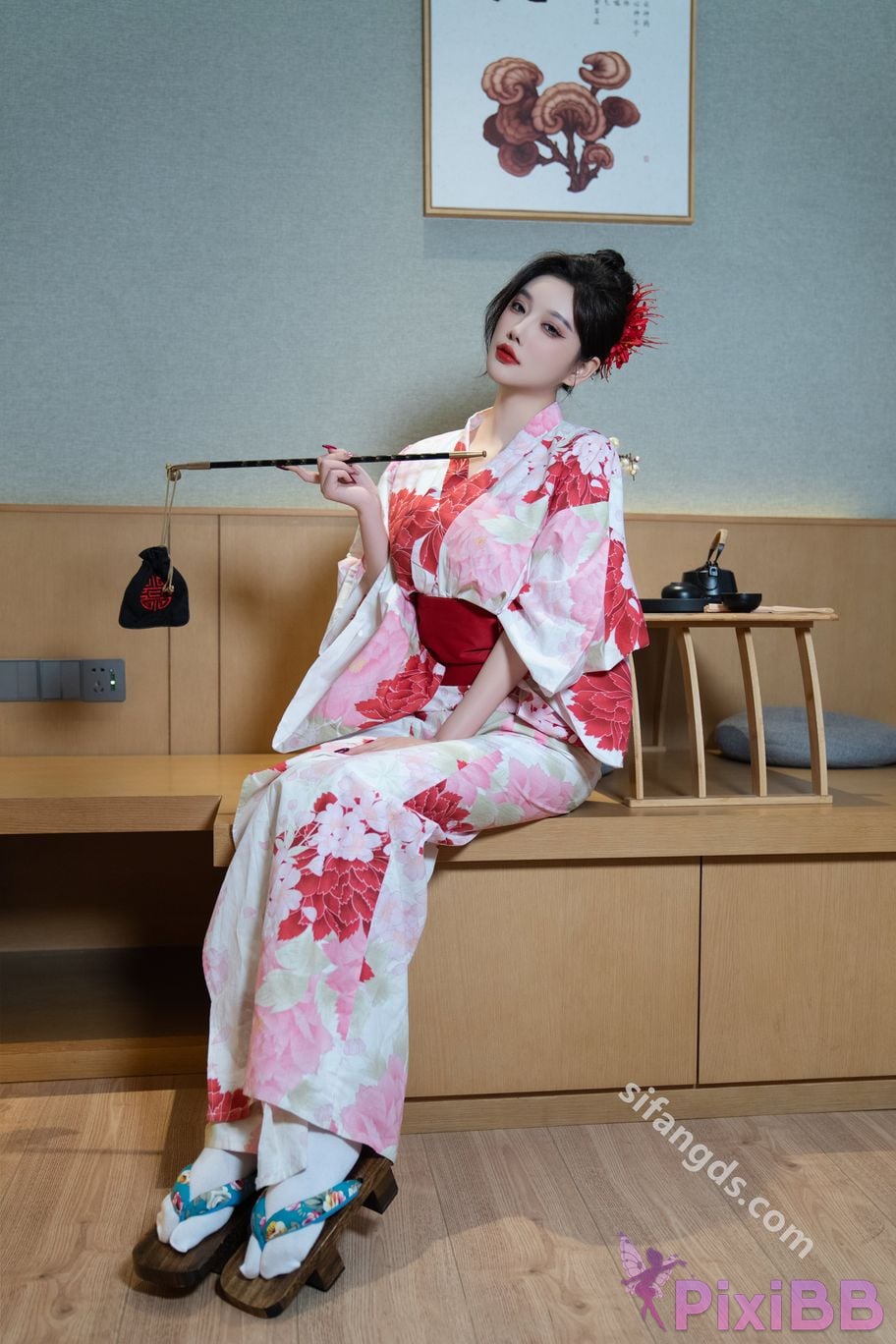 Built in no watermark Yang Chenchen Japanese style kimono Sexy and PixiBB.COM 025