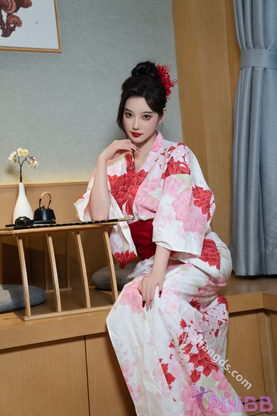 Built in no watermark Yang Chenchen Japanese style kimono Sexy and PixiBB.COM 029