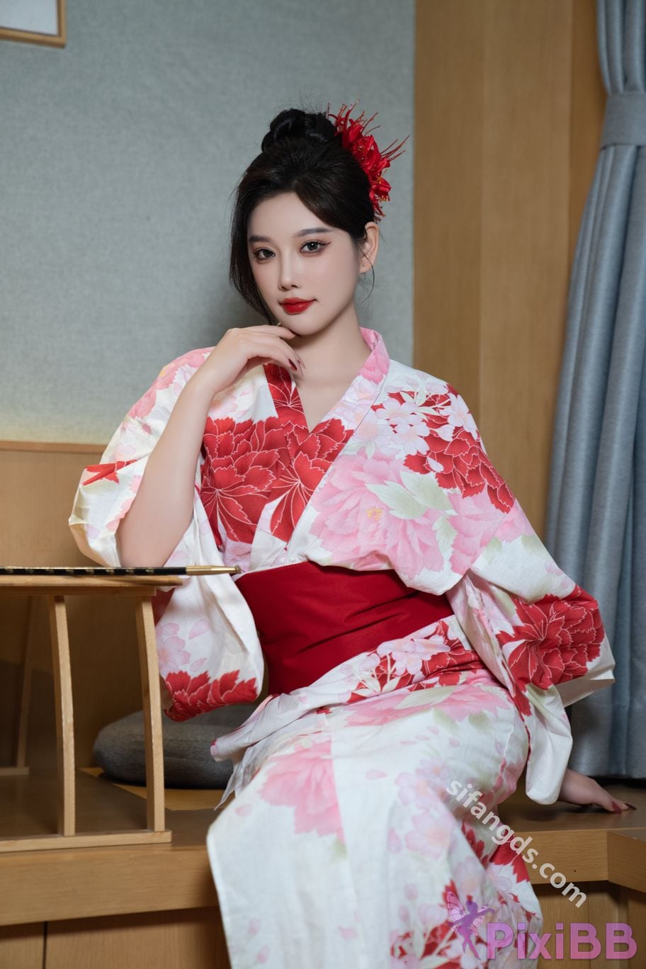 Built in no watermark Yang Chenchen Japanese style kimono Sexy and PixiBB.COM 032