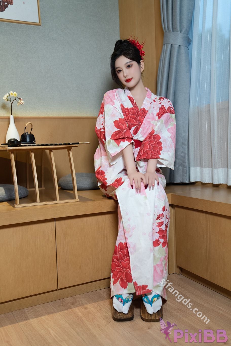 Built in no watermark Yang Chenchen Japanese style kimono Sexy and PixiBB.COM 034