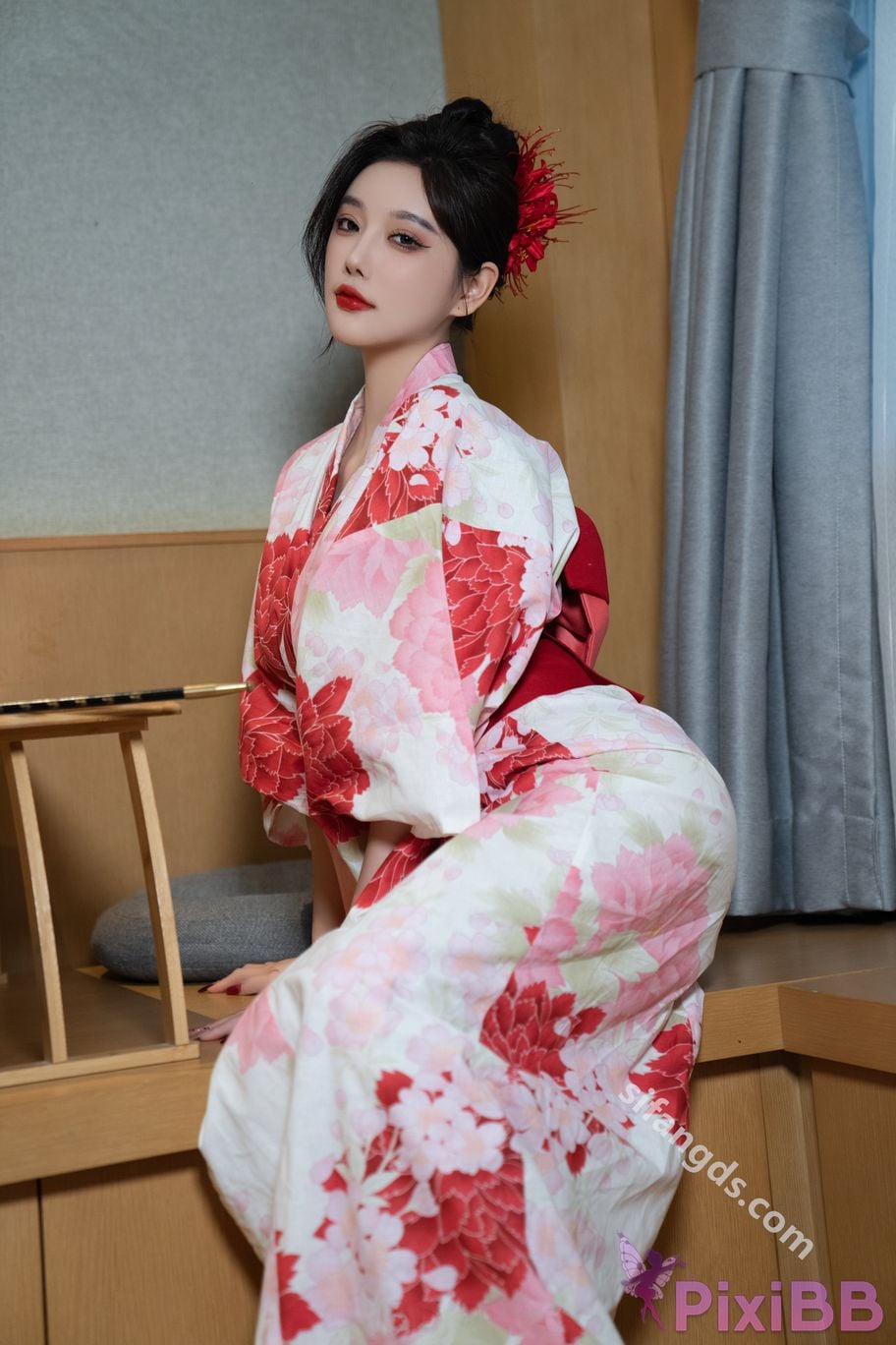 Built in no watermark Yang Chenchen Japanese style kimono Sexy and PixiBB.COM 035