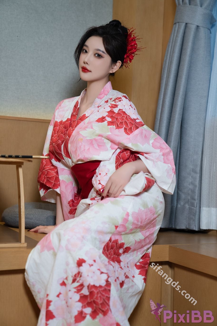 Built in no watermark Yang Chenchen Japanese style kimono Sexy and PixiBB.COM 036