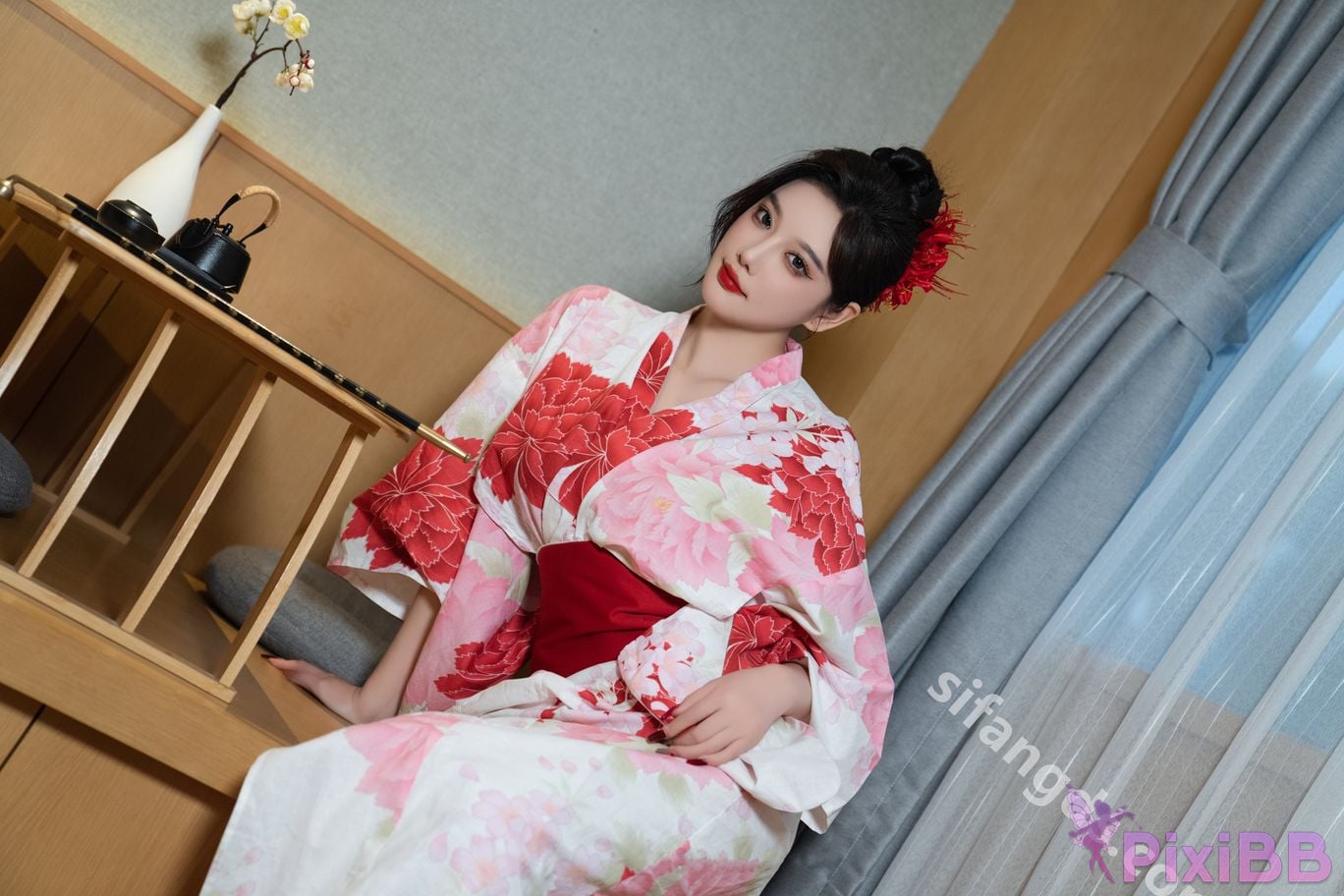 Built in no watermark Yang Chenchen Japanese style kimono Sexy and PixiBB.COM 039