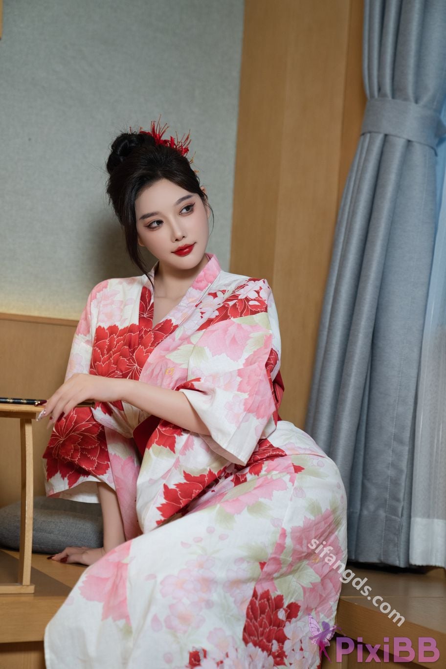 Built in no watermark Yang Chenchen Japanese style kimono Sexy and PixiBB.COM 042