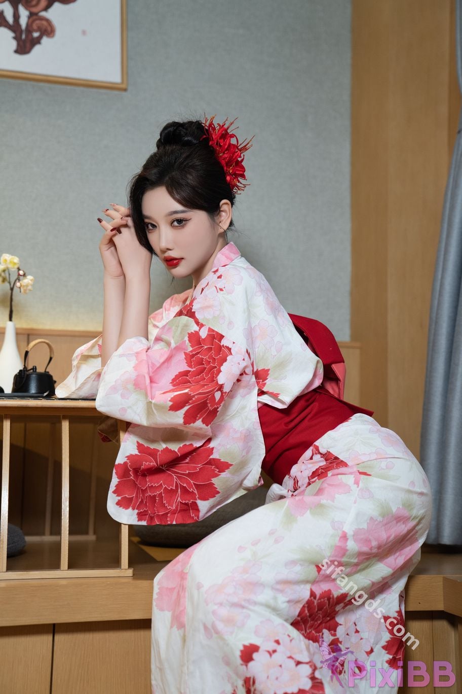 Built in no watermark Yang Chenchen Japanese style kimono Sexy and PixiBB.COM 044