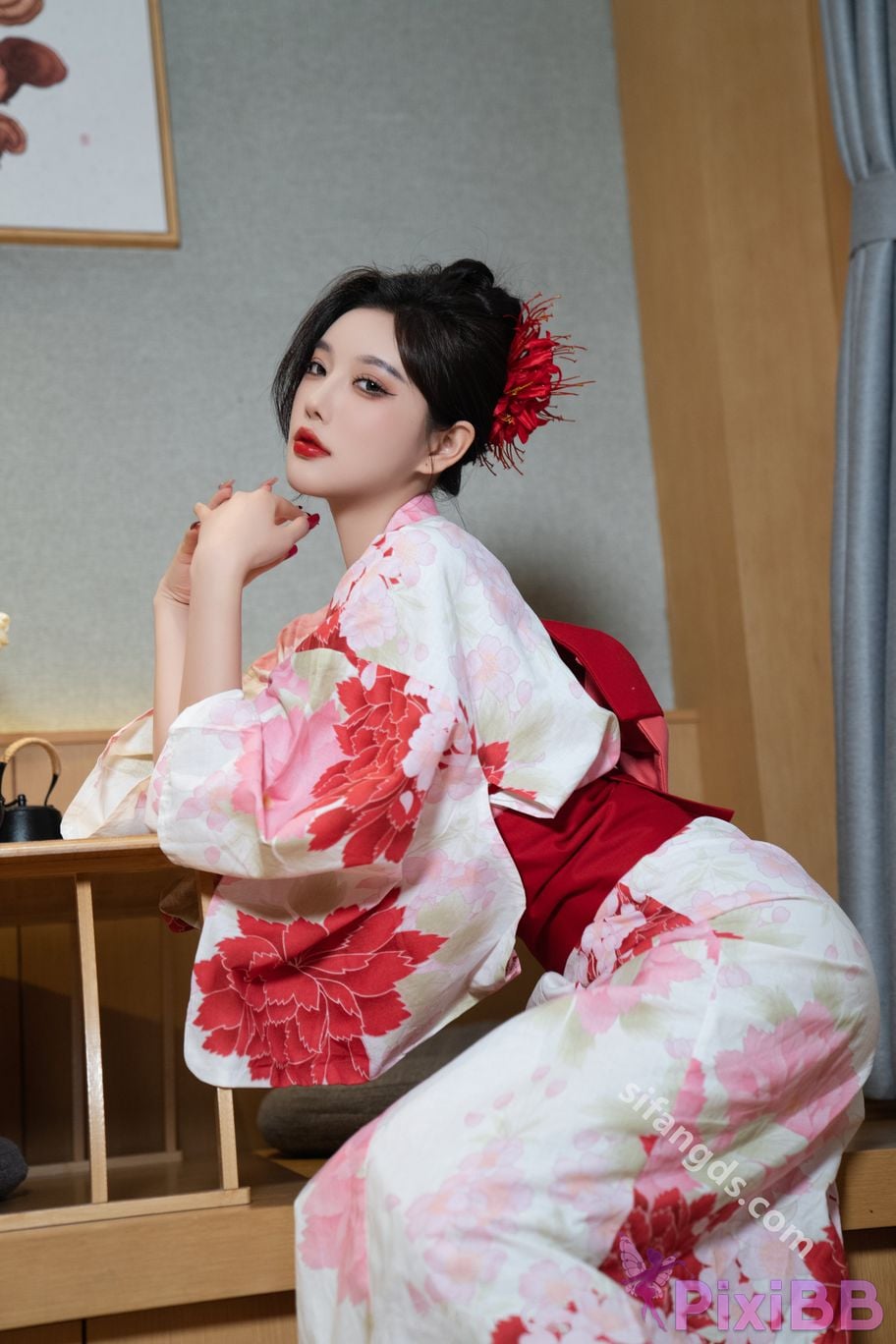 Built in no watermark Yang Chenchen Japanese style kimono Sexy and PixiBB.COM 045