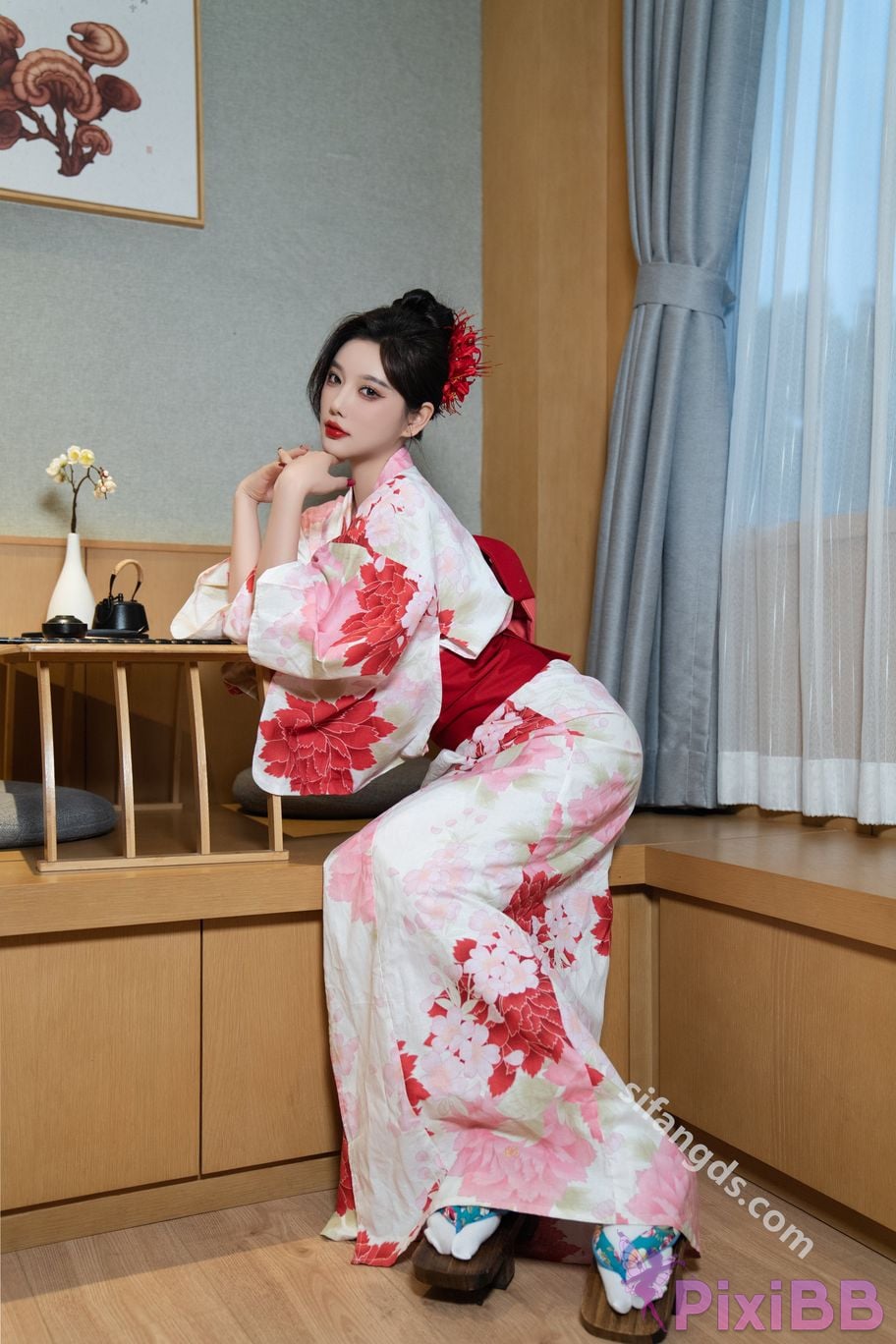 Built in no watermark Yang Chenchen Japanese style kimono Sexy and PixiBB.COM 046