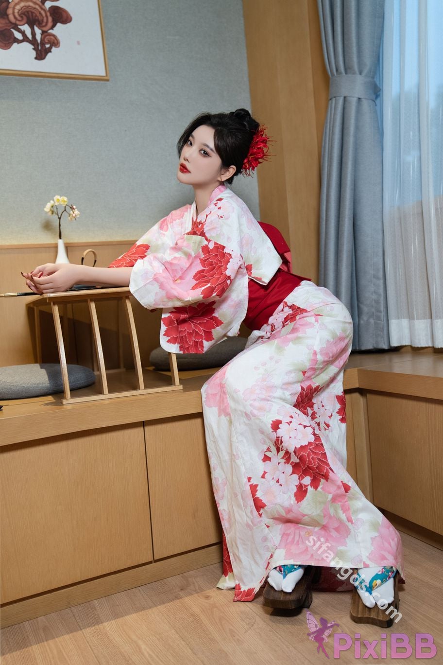 Built in no watermark Yang Chenchen Japanese style kimono Sexy and PixiBB.COM 047