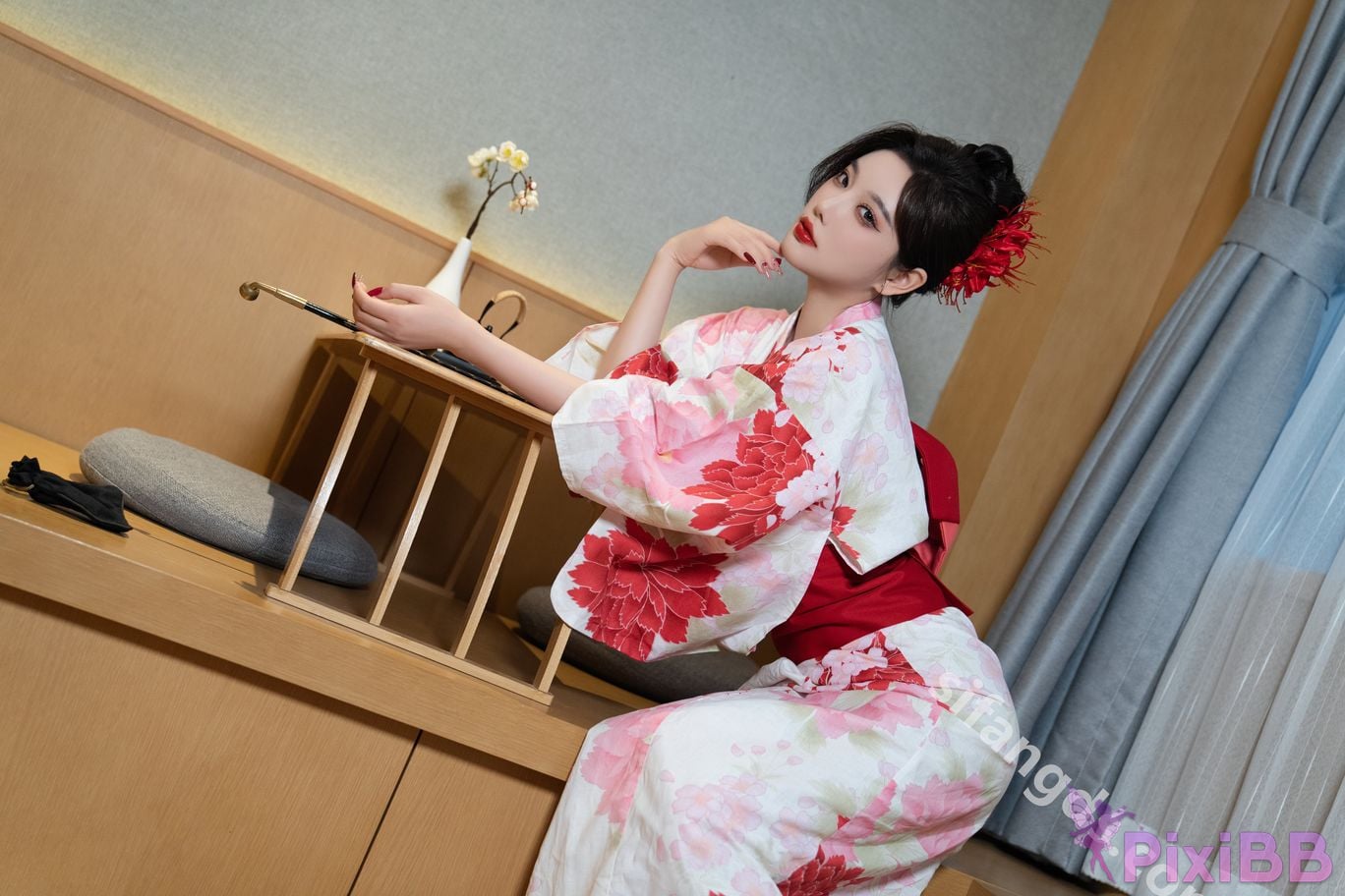 Built in no watermark Yang Chenchen Japanese style kimono Sexy and PixiBB.COM 048