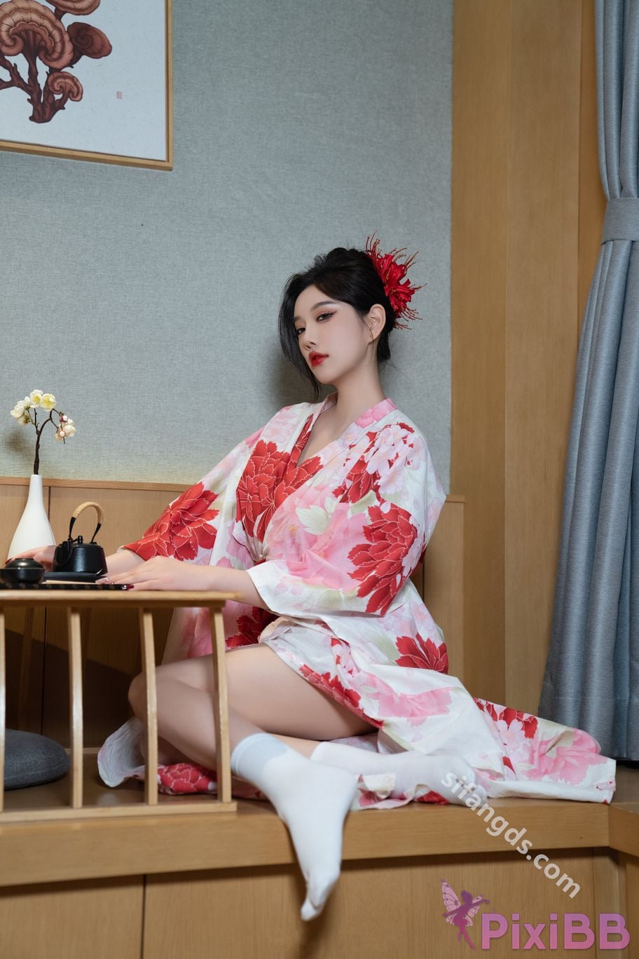 Built in no watermark Yang Chenchen Japanese style kimono Sexy and PixiBB.COM 049
