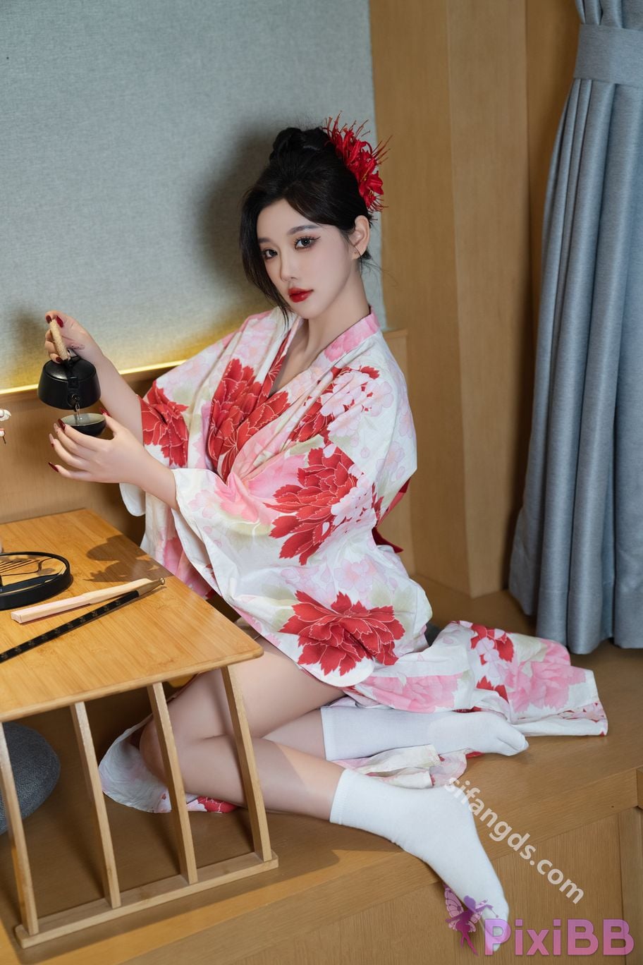 Built in no watermark Yang Chenchen Japanese style kimono Sexy and PixiBB.COM 053