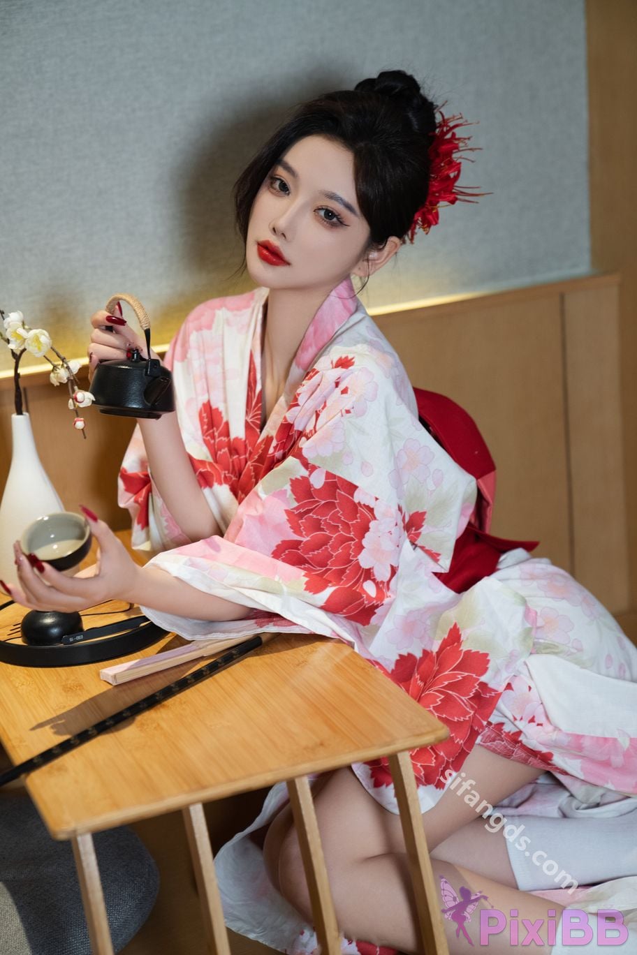 Built in no watermark Yang Chenchen Japanese style kimono Sexy and PixiBB.COM 055