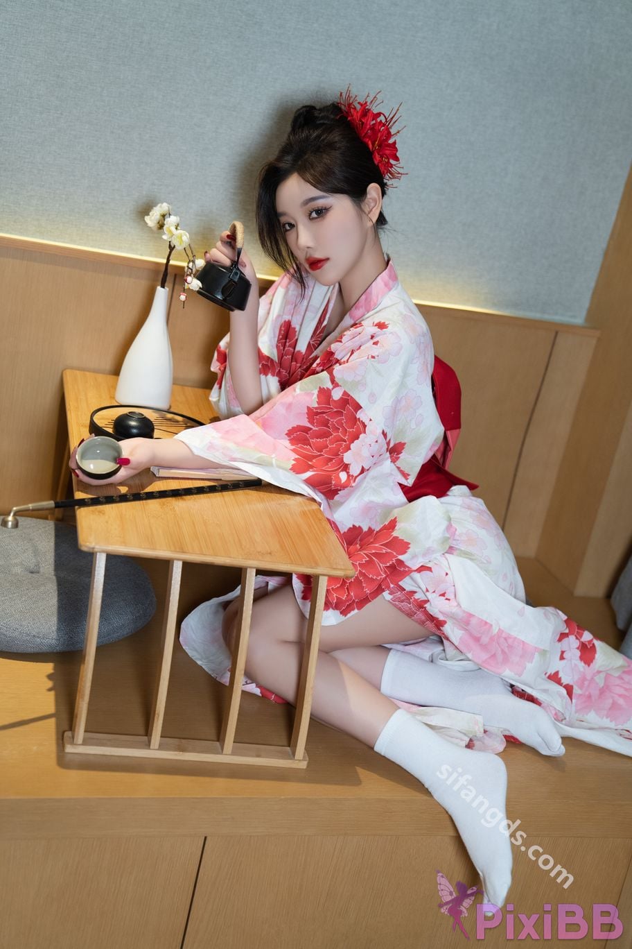 Built in no watermark Yang Chenchen Japanese style kimono Sexy and PixiBB.COM 056