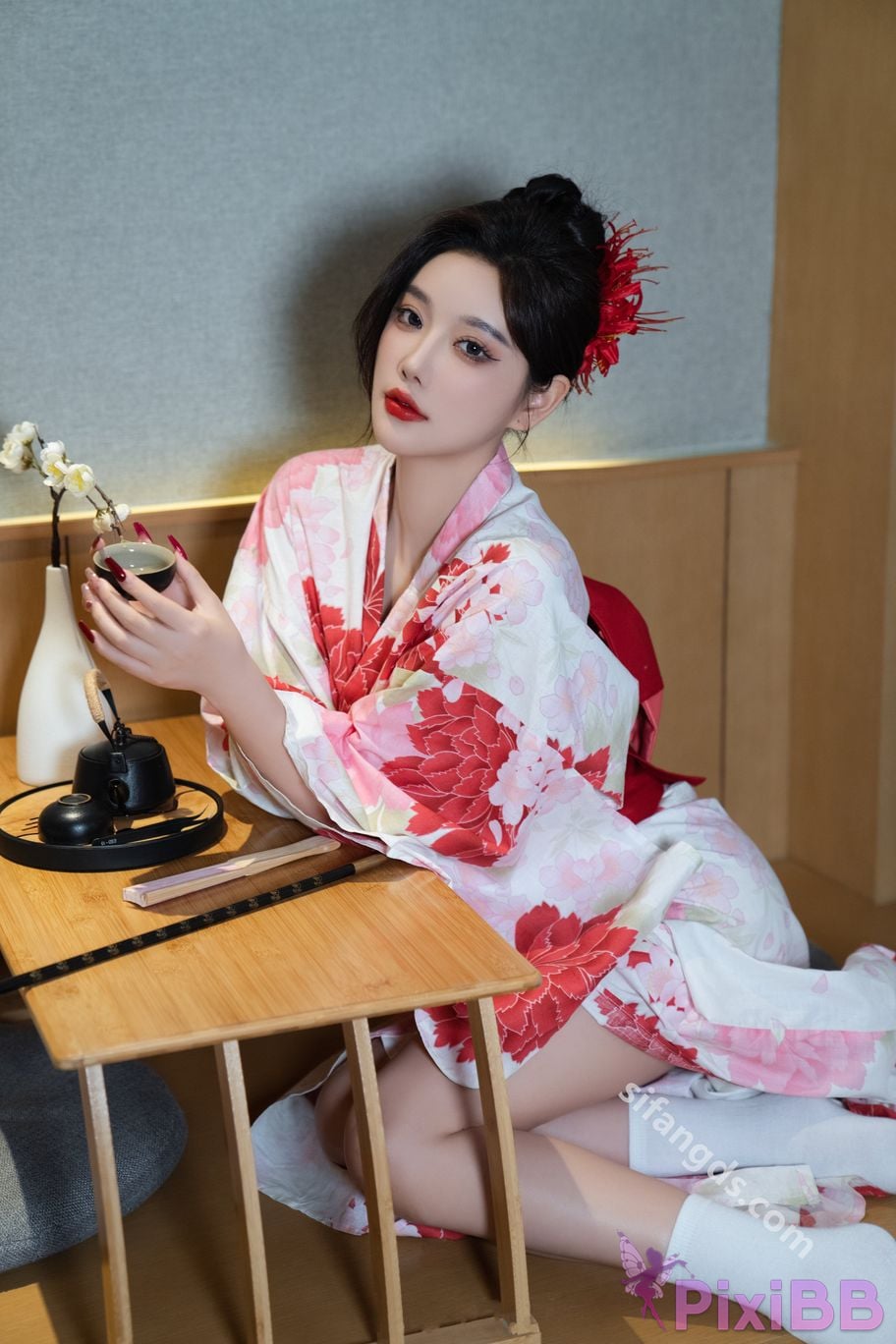 Built in no watermark Yang Chenchen Japanese style kimono Sexy and PixiBB.COM 057