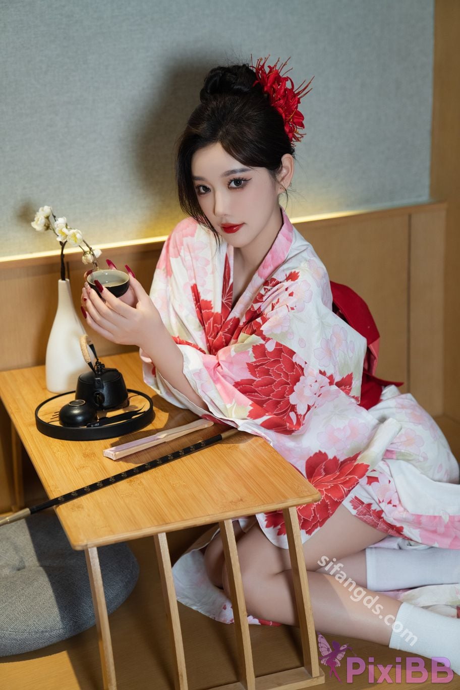 Built in no watermark Yang Chenchen Japanese style kimono Sexy and PixiBB.COM 058