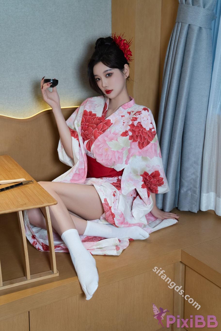 Built in no watermark Yang Chenchen Japanese style kimono Sexy and PixiBB.COM 059