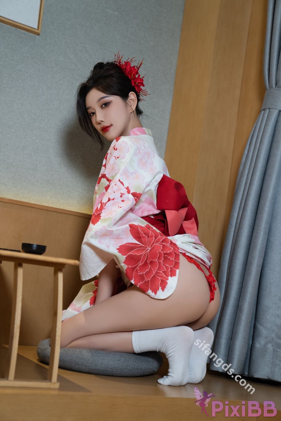 Built in no watermark Yang Chenchen Japanese style kimono Sexy and PixiBB.COM 065