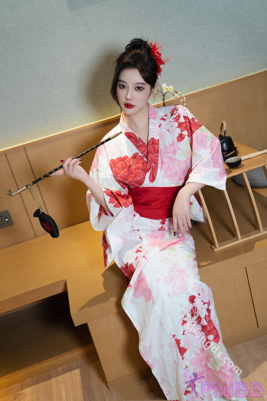 Built in no watermark Yang Chenchen Japanese style kimono Sexy and PixiBB.COM 074