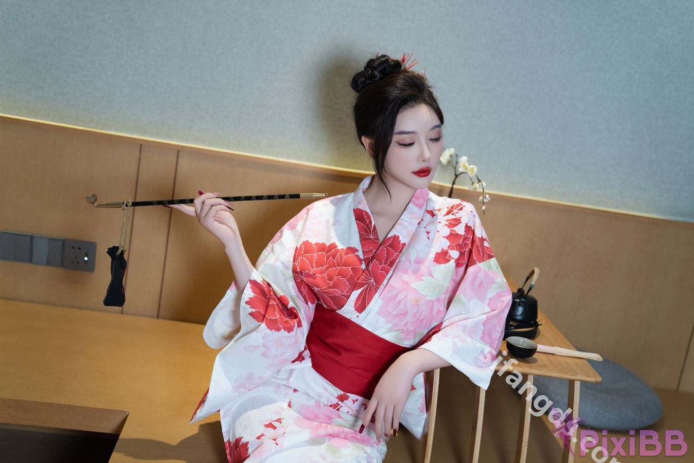 Built in no watermark Yang Chenchen Japanese style kimono Sexy and PixiBB.COM 085