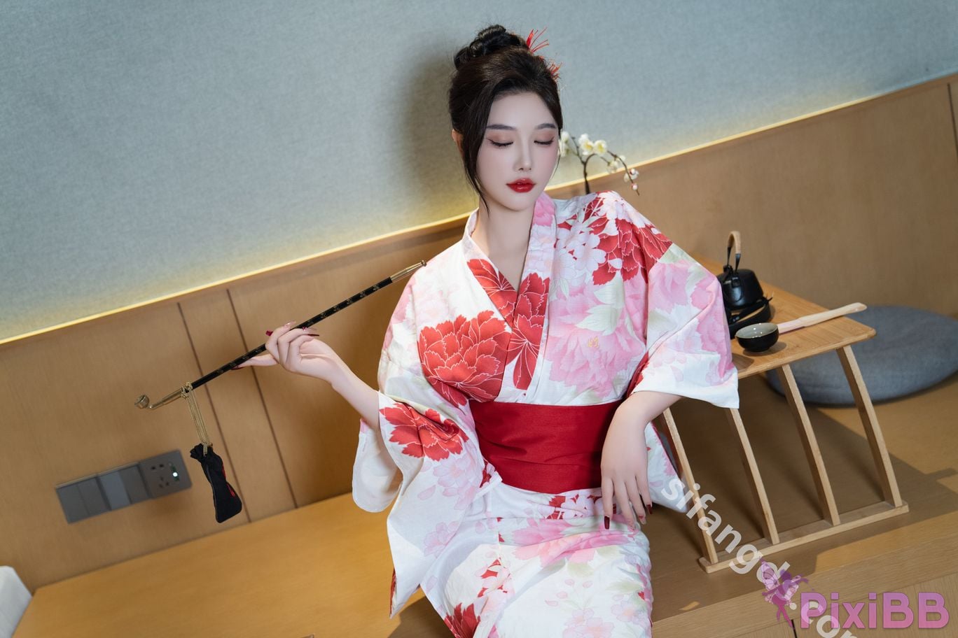 Built in no watermark Yang Chenchen Japanese style kimono Sexy and PixiBB.COM 096