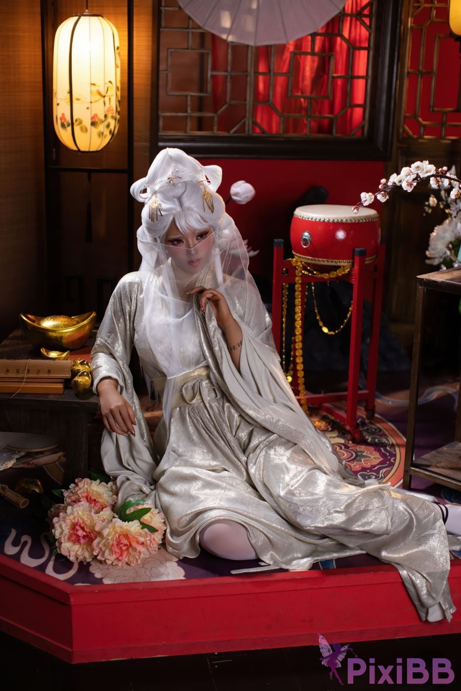 Cosplayer Titanium alloy TiTi Xiaohei becomes your exclusive furnace PixiBB.COM 003