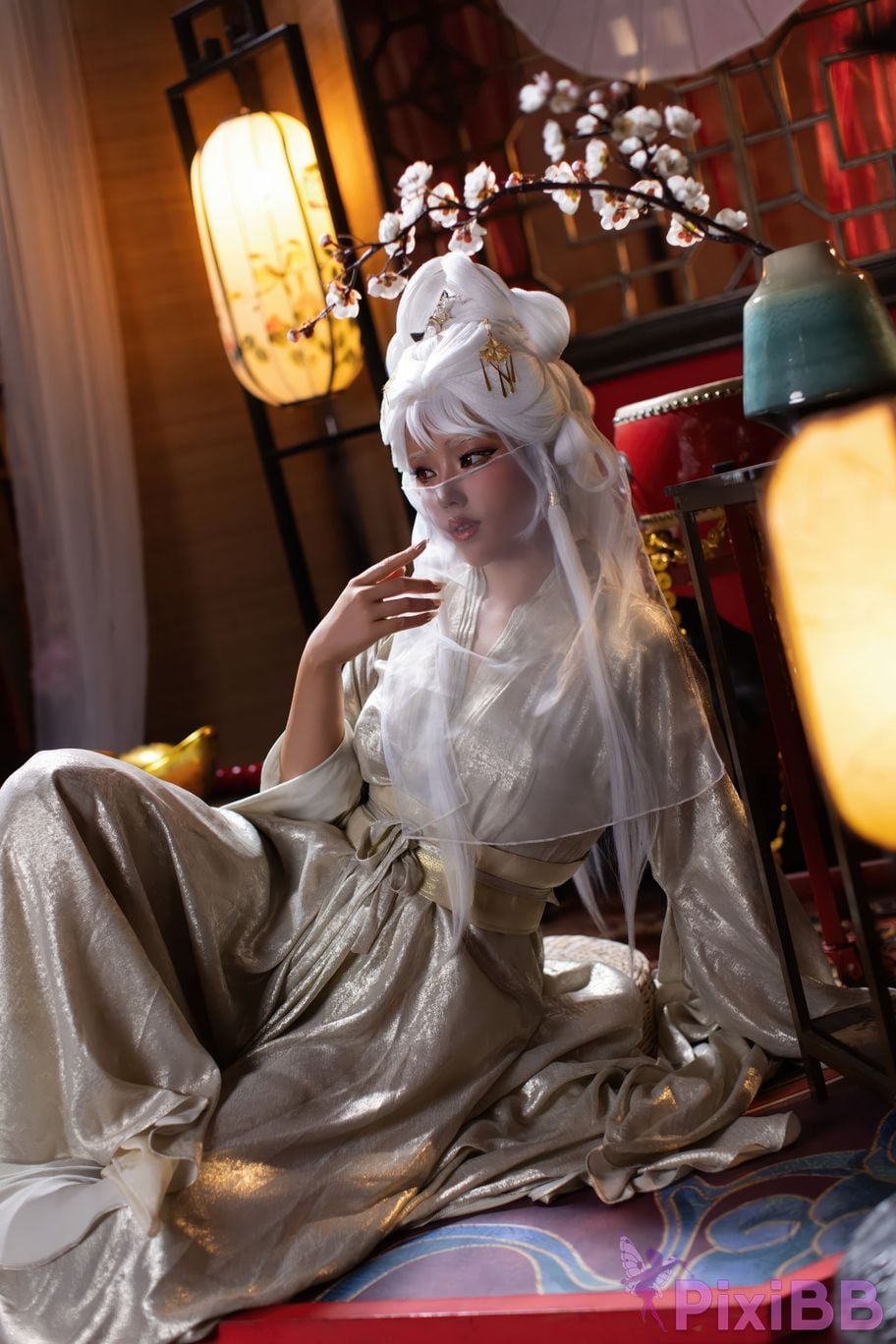 Cosplayer Titanium alloy TiTi Xiaohei becomes your exclusive furnace PixiBB.COM 008
