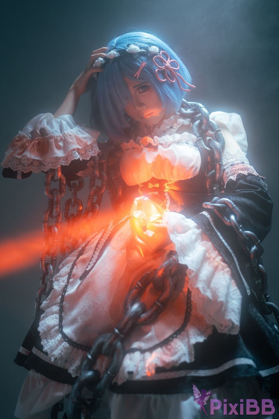 Cosplayer Iron hand calls the beast Damaged Rem PixiBB.COM 007