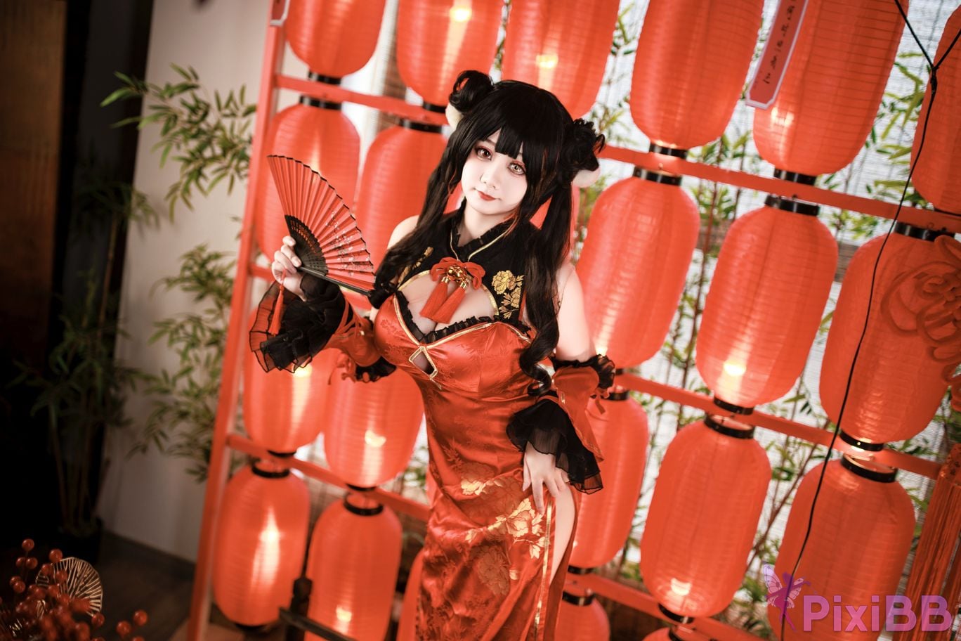 Cosplayer A Xuexue New Year Madness Three PixiBB.COM 001