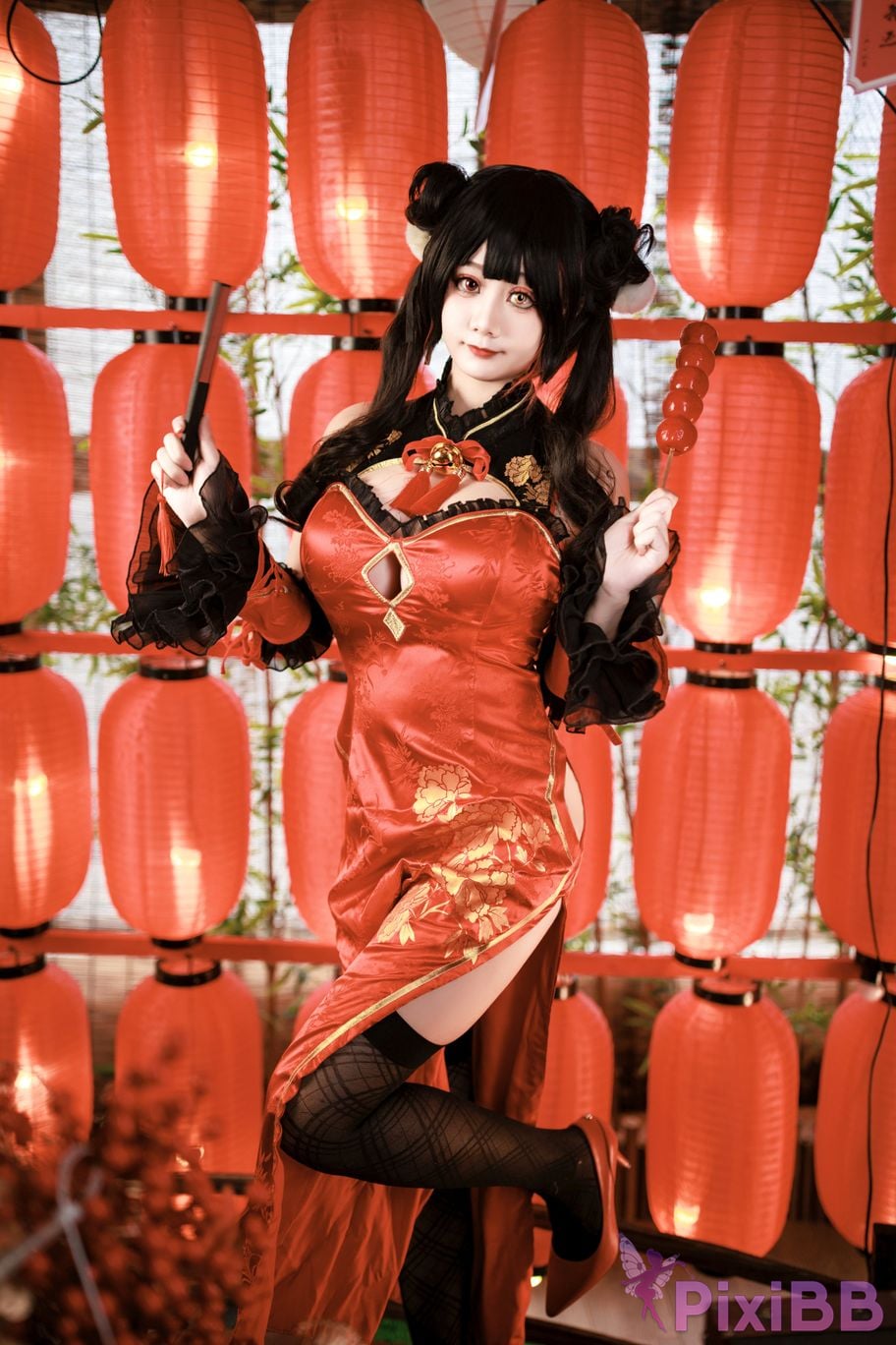 Cosplayer A Xuexue New Year Madness Three PixiBB.COM 002