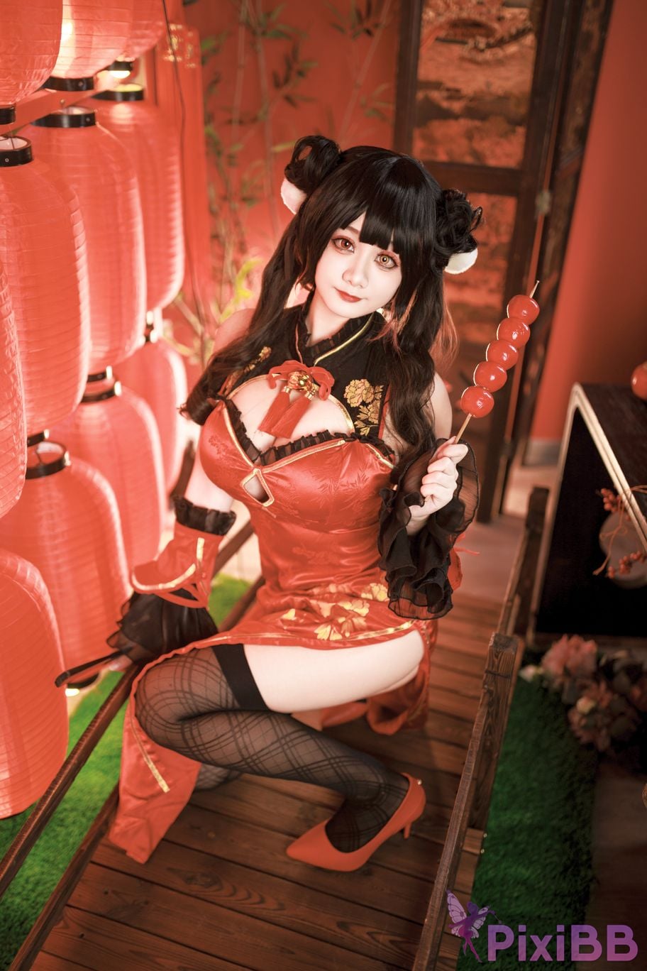 Cosplayer A Xuexue New Year Madness Three PixiBB.COM 004