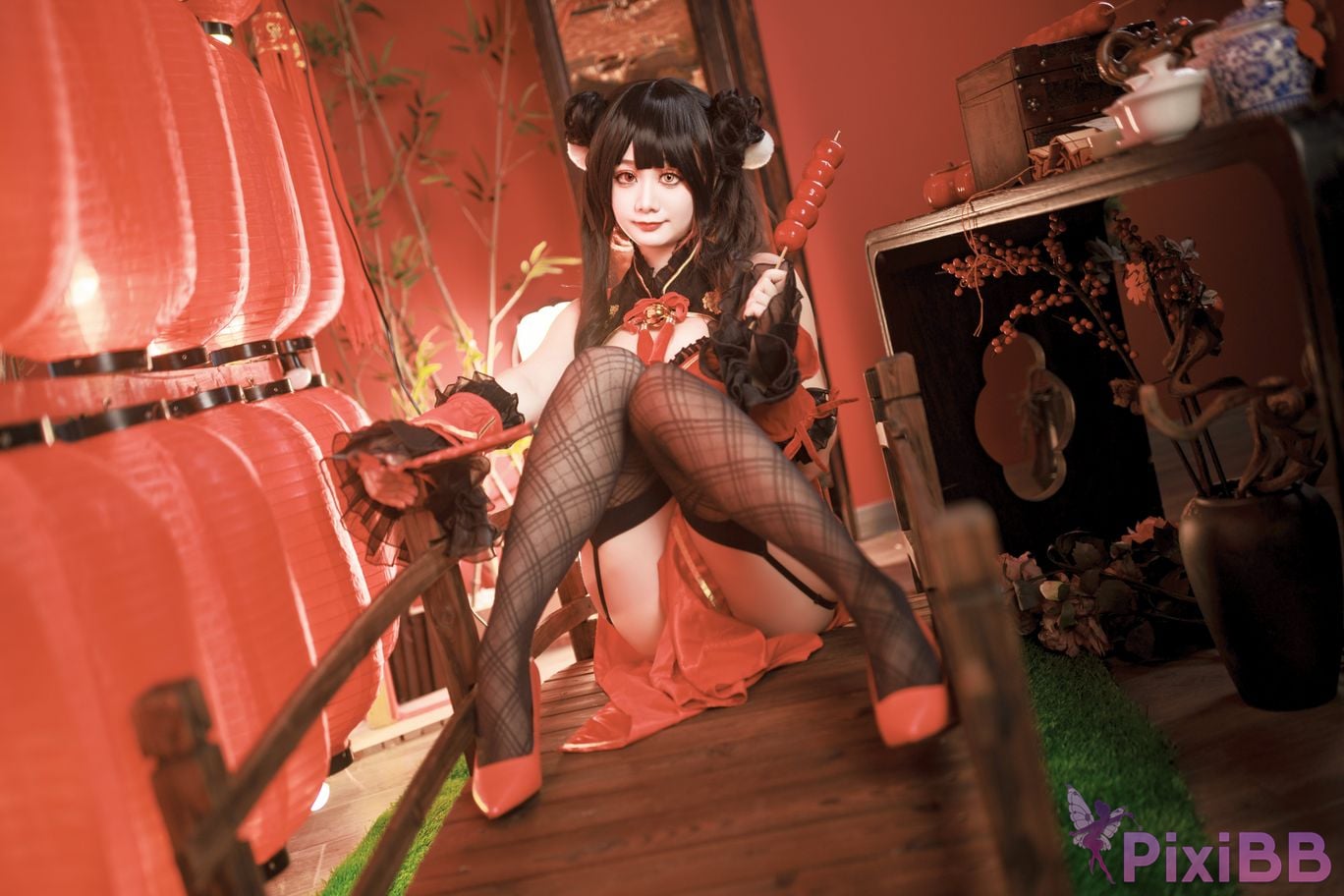 Cosplayer A Xuexue New Year Madness Three PixiBB.COM 008
