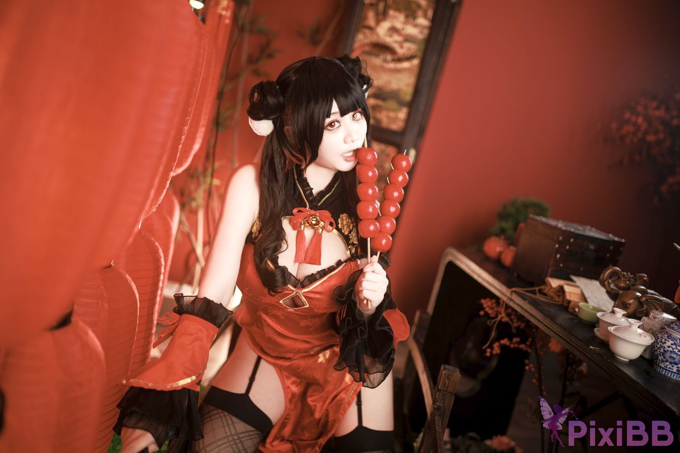 Cosplayer A Xuexue New Year Madness Three PixiBB.COM 021