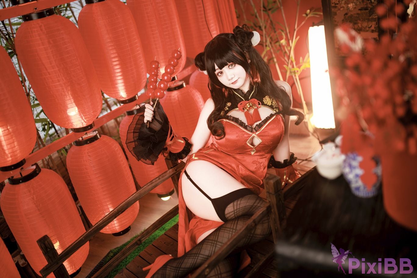 Cosplayer A Xuexue New Year Madness Three PixiBB.COM 025