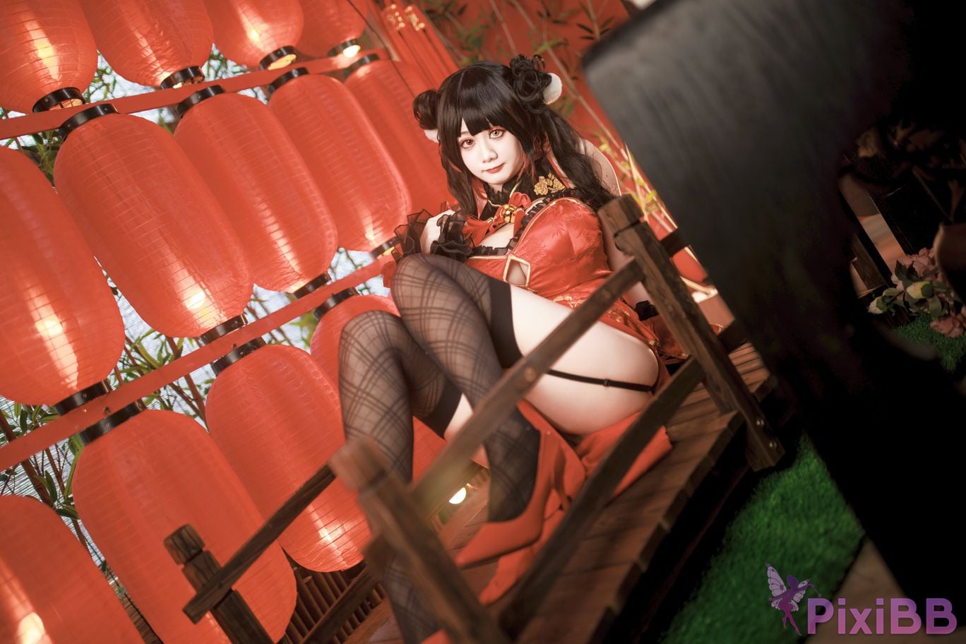 Cosplayer A Xuexue New Year Madness Three PixiBB.COM 028