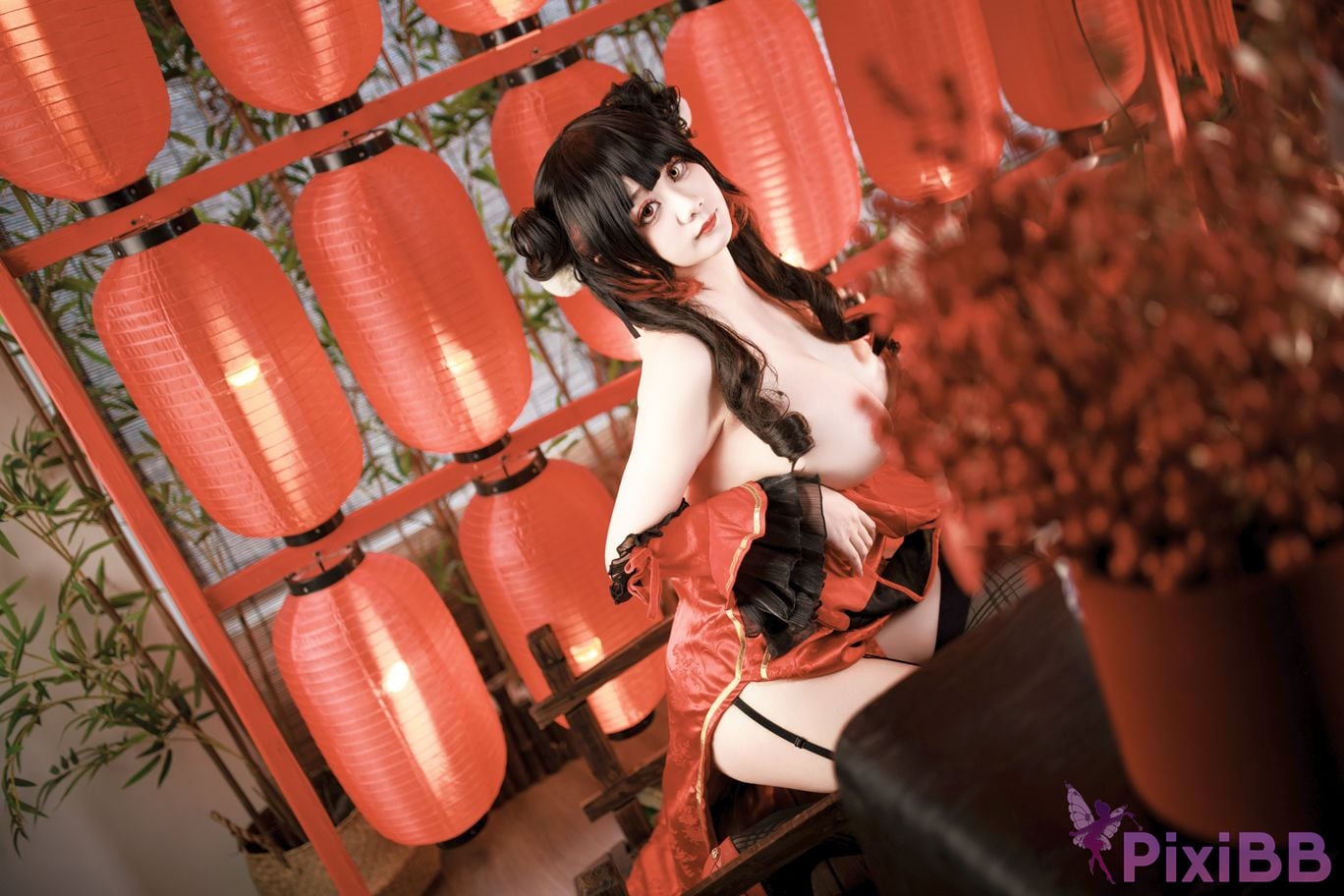 Cosplayer A Xuexue New Year Madness Three PixiBB.COM 038