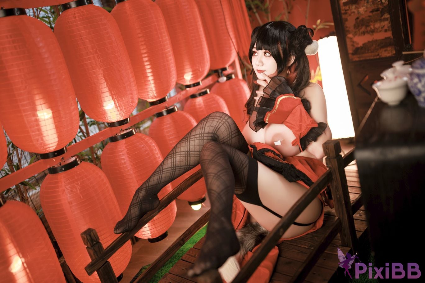 Cosplayer A Xuexue New Year Madness Three PixiBB.COM 044