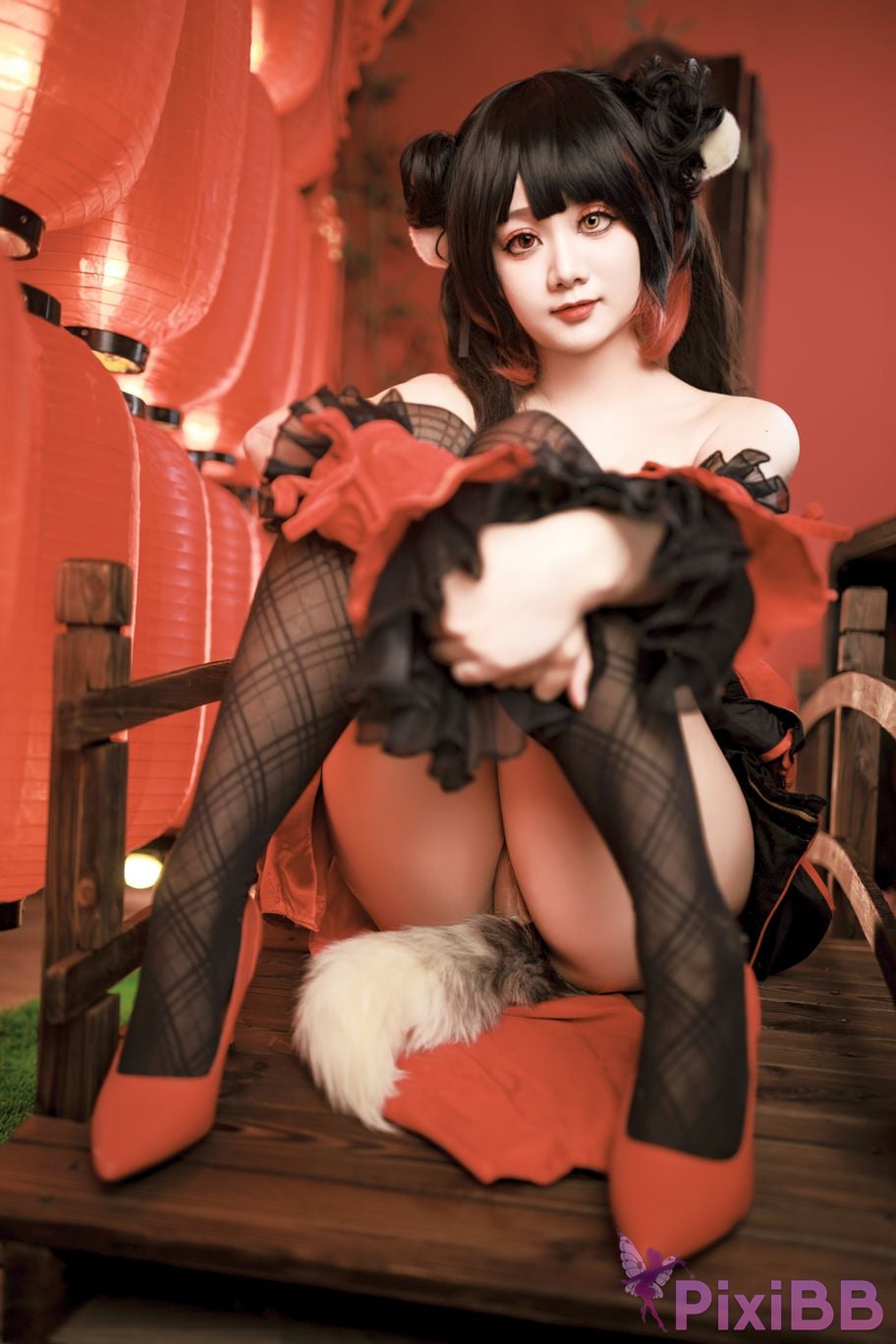 Cosplayer A Xuexue New Year Madness Three PixiBB.COM 054