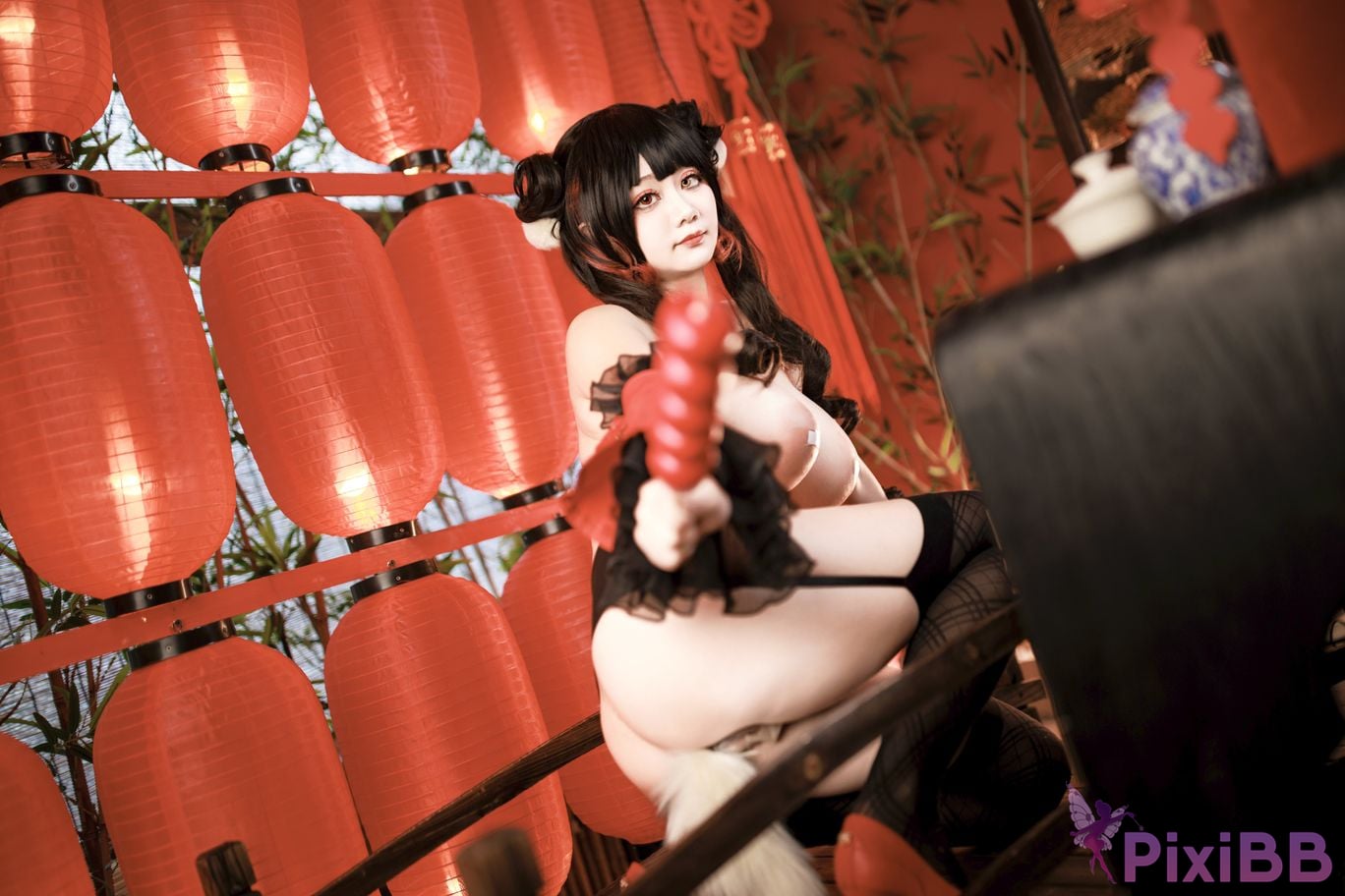 Cosplayer A Xuexue New Year Madness Three PixiBB.COM 074