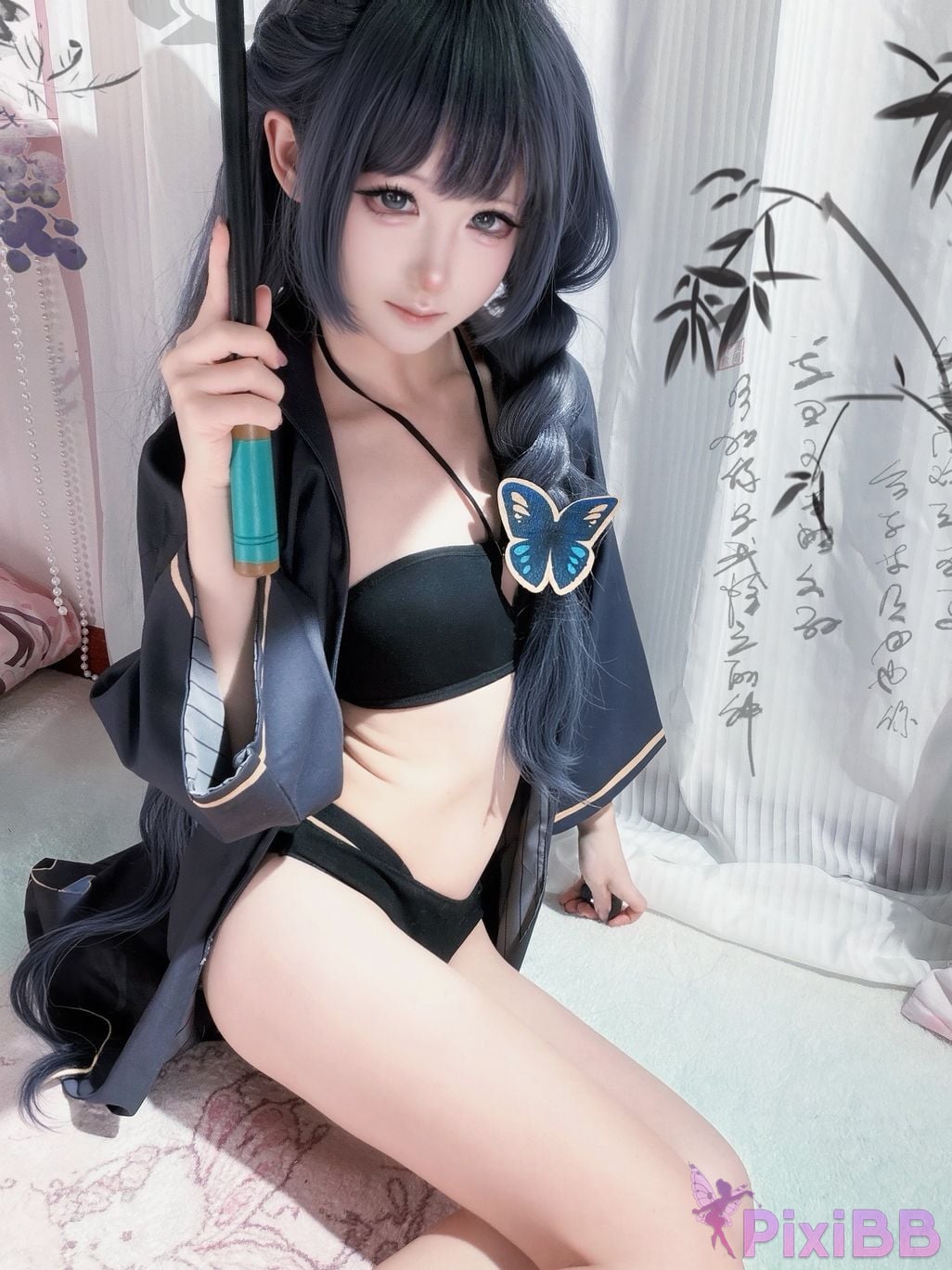 Cosplayer Somezo ran3 Blue Archive Feisaki swimsuit PixiBB.COM 002