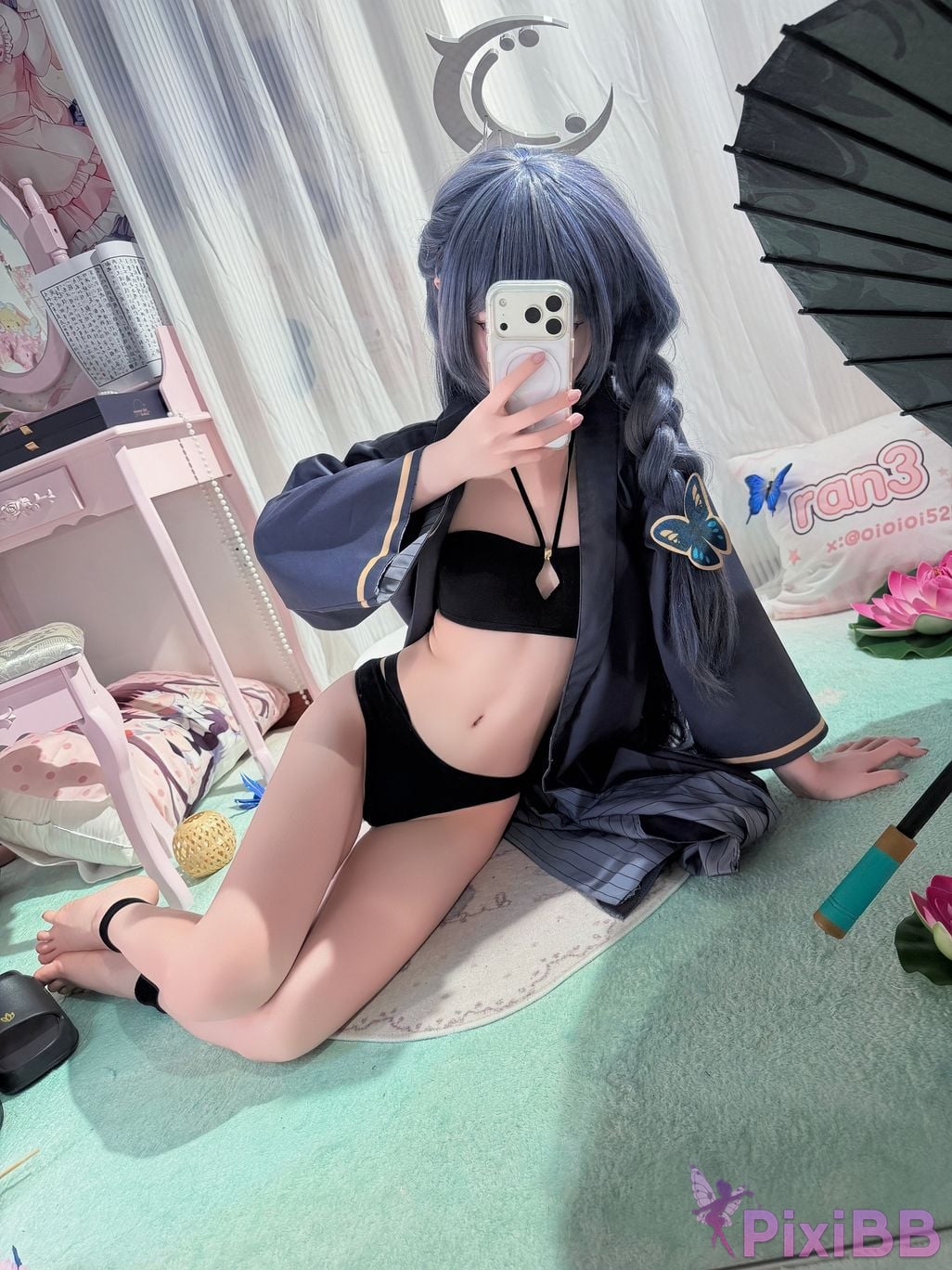 Cosplayer Somezo ran3 Blue Archive Feisaki swimsuit PixiBB.COM 023