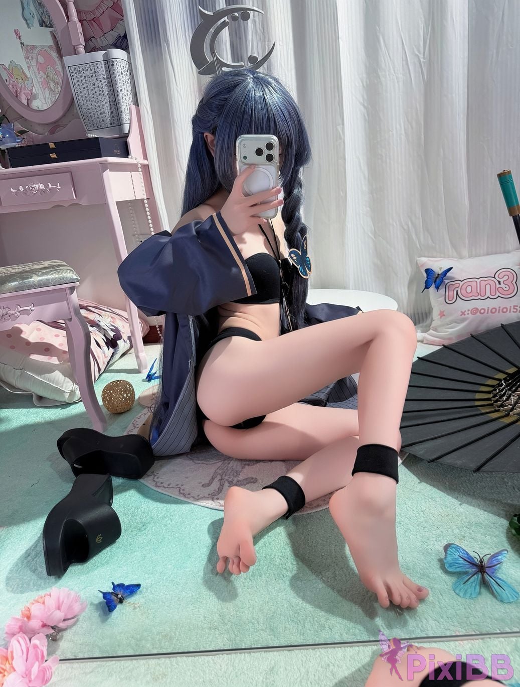 Cosplayer Somezo ran3 Blue Archive Feisaki swimsuit PixiBB.COM 027