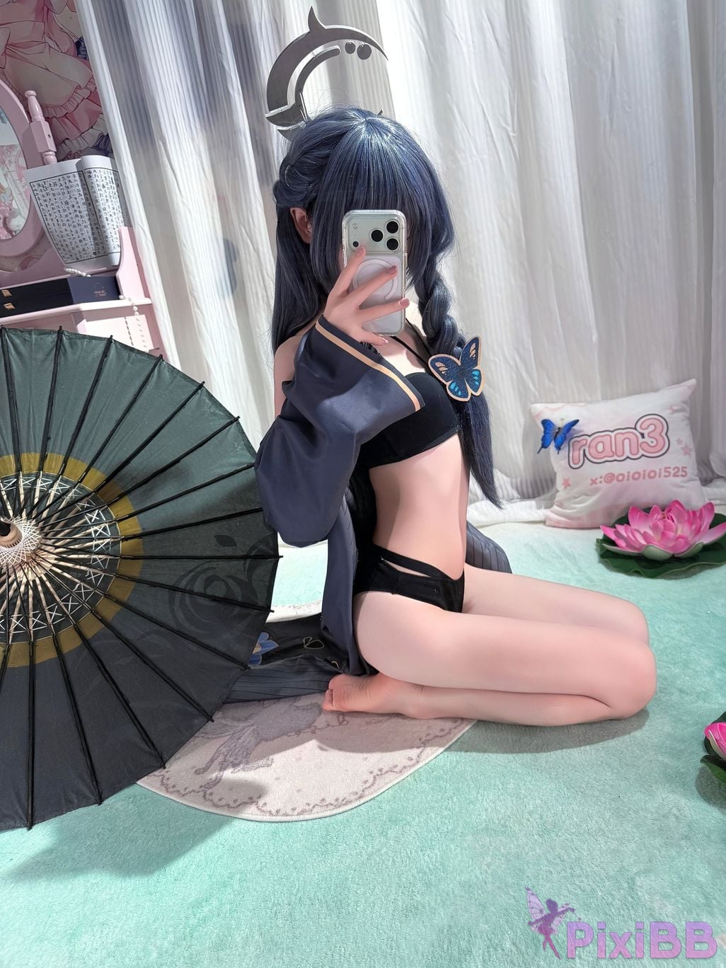Cosplayer Somezo ran3 Blue Archive Feisaki swimsuit PixiBB.COM 043